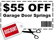55 off garage door springs replacement